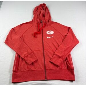 Georgia Bulldogs Jacket Womens Medium Red Full Zip Hoodie NCAA